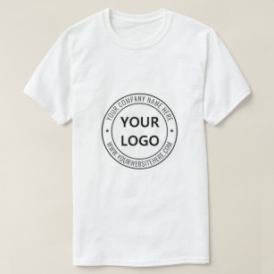 Camiseta Carimbo Personalizado da Empresa de Logotipo Comer
