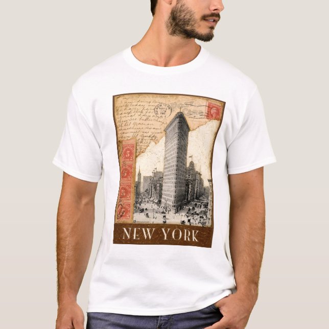 Camiseta Carimbo postal de New York (Frente)