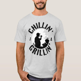Camiseta Carimbo Preto de Chillin' & Grillin