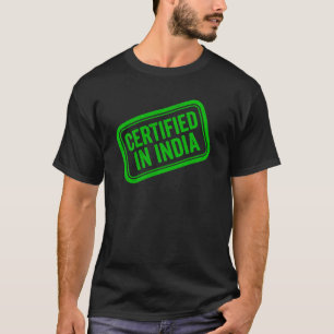 Camiseta Carimbo Verde Índia Certificada