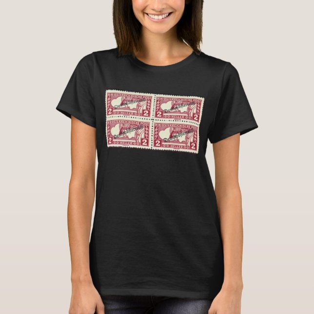Camiseta Carimbos austríacos - Camisa-T (Frente)