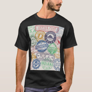 Camiseta Carimbos de Indianápolis: Conjunto de Focos de Via