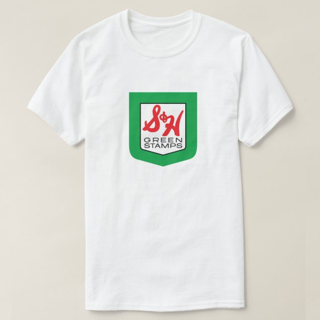 Camiseta Carimbos verdes S & H (Frente do Design)