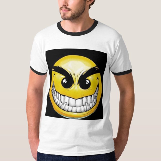Camiseta carinha-sorridente-ruim (Frente)