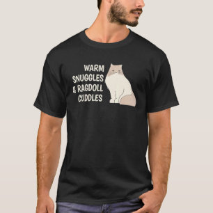 Camiseta Carinho Quente E Abraços De Gato Ragdoll Pai