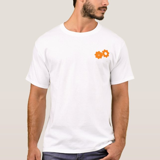 Camiseta Carisma inexplicável (ALARANJADO) (Frente)