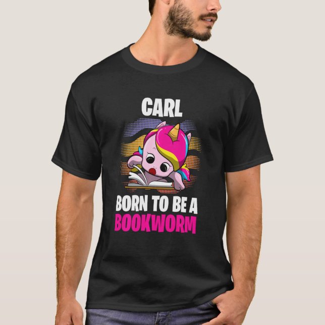 Camiseta Carl Nascer De Ser Um Bookworm Personalizado (Frente)