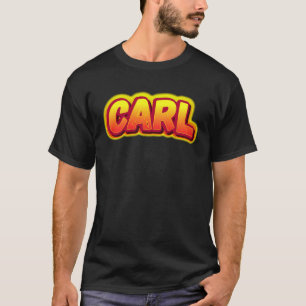 Camiseta Carl Vermelho Quente Humor Adulto