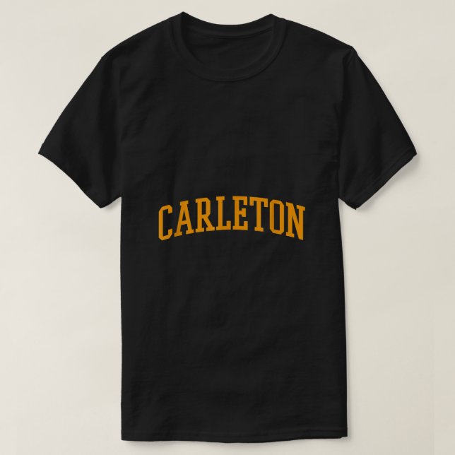 Camiseta Carleton Athletic Arch College Style (Frente do Design)