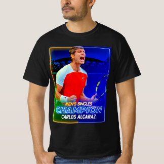 Camiseta " Carlos Alcaraz venceu o campeão de Tênis aberto