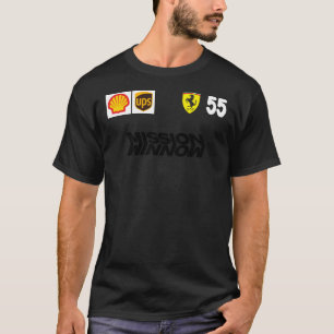 Camiseta Carlos Sainz SF 2021 Visto Equipe Clássico T-Shirt