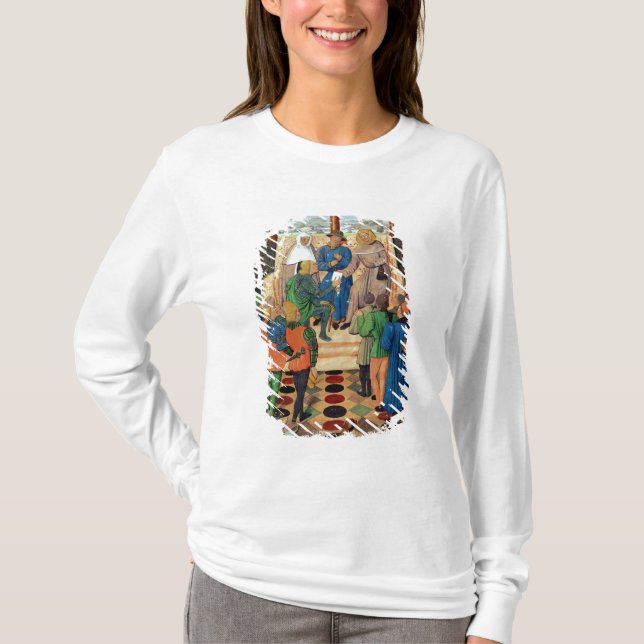 Camiseta Carlos VII dá um documento a Joana d'Arc (Frente)