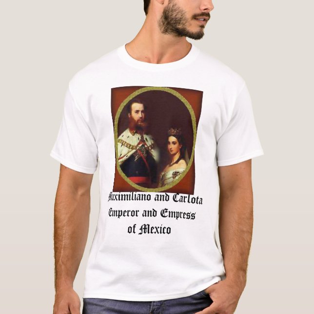 Camiseta Carlota y Maximiliano, Maximiliano e CarlotaE… (Frente)