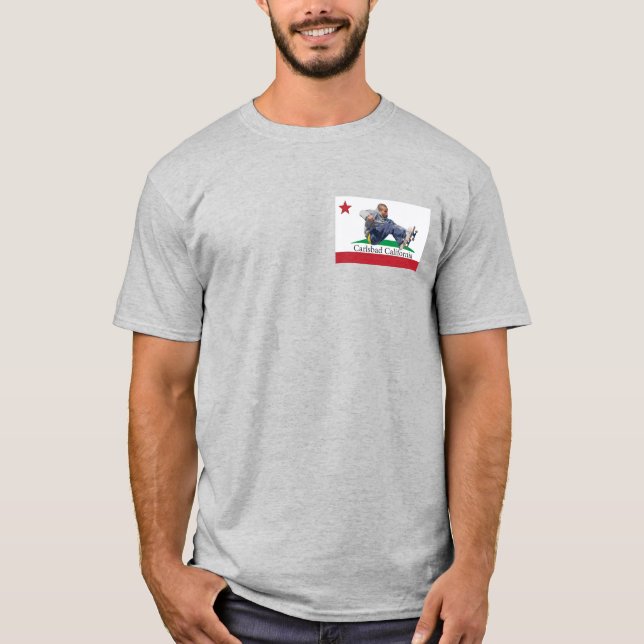 Camiseta Carlsbad California Skateboard T-Shirt (Frente)