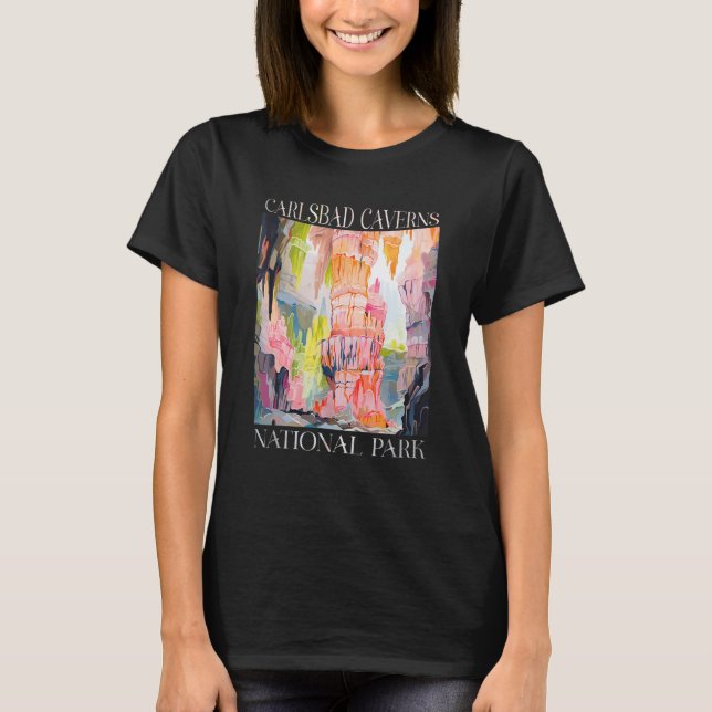 Camiseta Carlsbad Caverns National Park USA New Mexico Hiki (Frente)