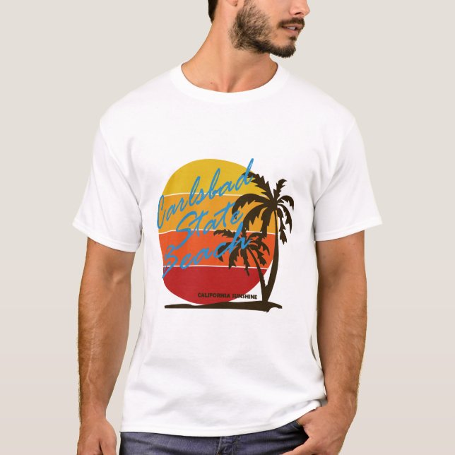 Camiseta Carlsbad state - califórnia (Frente)