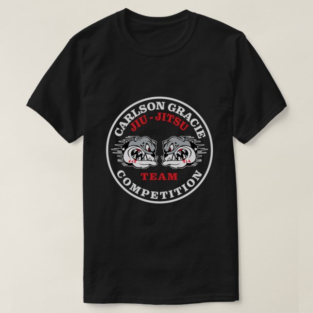 Camiseta Carlson Gracie Team Logo Competition Classic T-Shi (Frente do Design)