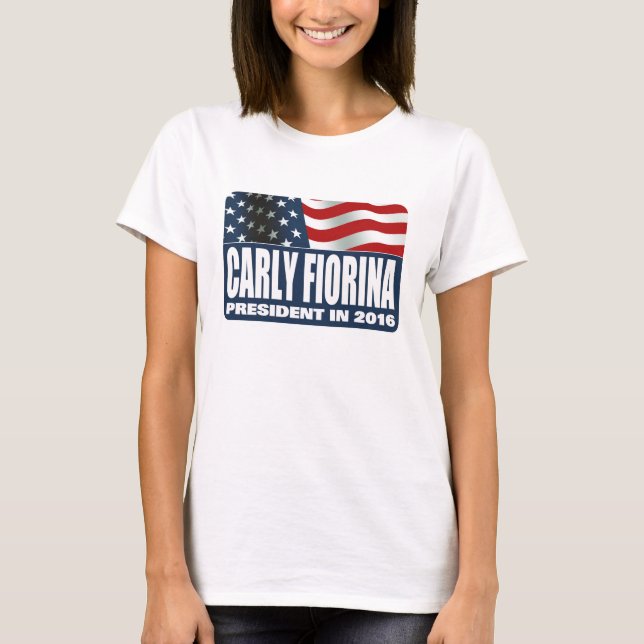 Camiseta Carly Fiorina para o presidente em 2016 (Frente)