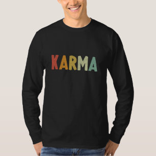 Camiseta Carma Motto Retrô Vintage você colhe o que planta