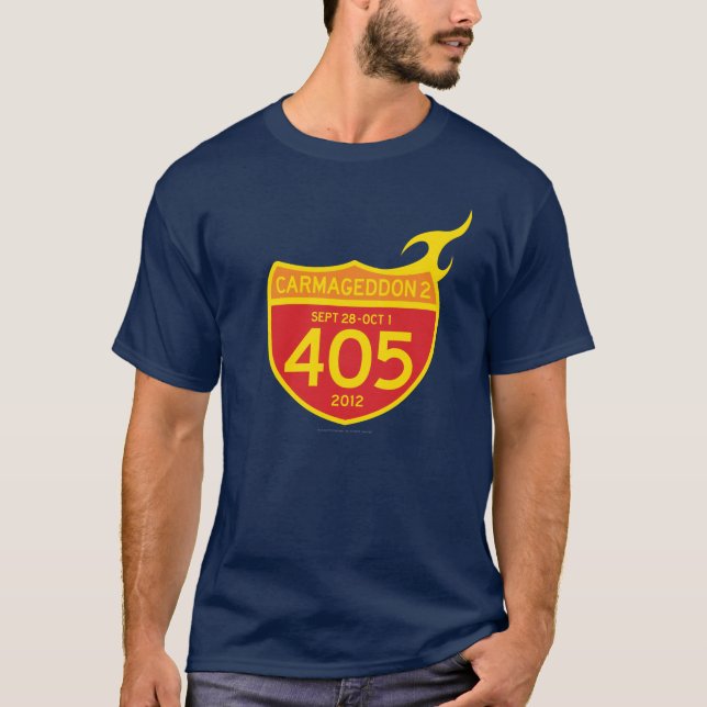 Camiseta CARMAGEDDON 2 os 405 NO FOGO! (camisa escura) (Frente)