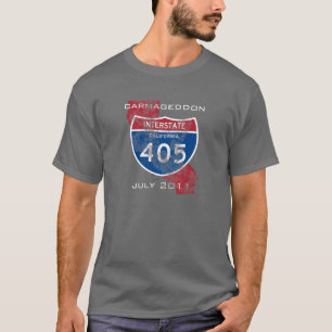 Camiseta Carmageddon - em julho de 2011 t-shirt riscado