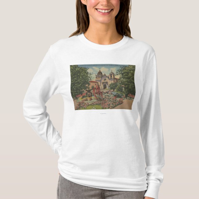 Camiseta Carmel, CA - missão San Carlos De Borromeo (Frente)