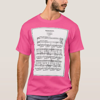 Camiseta Carmen Habanera Sheet Music Notation