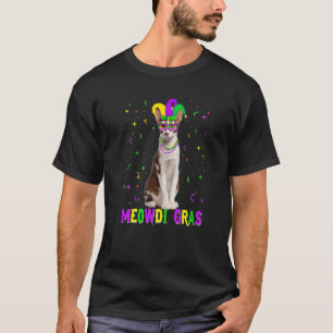 Camiseta Carnavais de Gras Mardi Gras Gras Oriental Cat Meo
