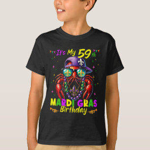 Camiseta Carnaval 59º Aniversário Terça-feira Gorda 59 Anos