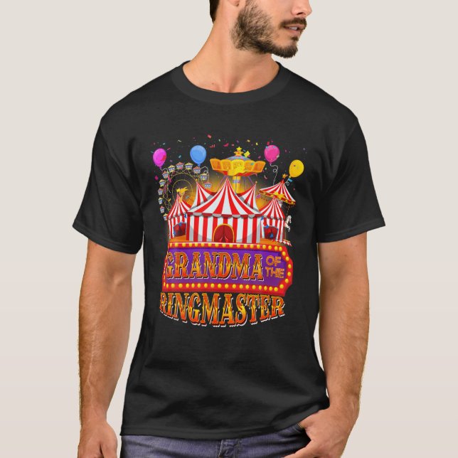 Camiseta Carnaval Aniversário Vovó Do Ringmaster (Frente)