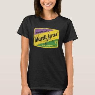 Camiseta Carnaval Bourbon Street & New Orleans Retro