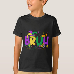 Camiseta Carnaval Bruh Meme Carnaval Crianças Adolescentes
