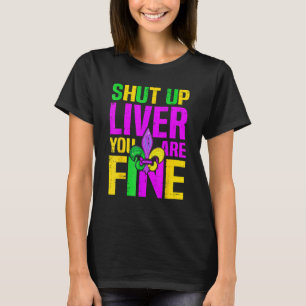 Camiseta Carnaval Cale a Boca Fígado Você Está Bem Álcool 1