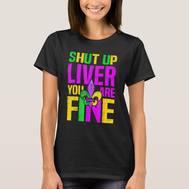 Camiseta Carnaval Cale a Boca Fígado Você Está Bem Álcool 1 (Frente)