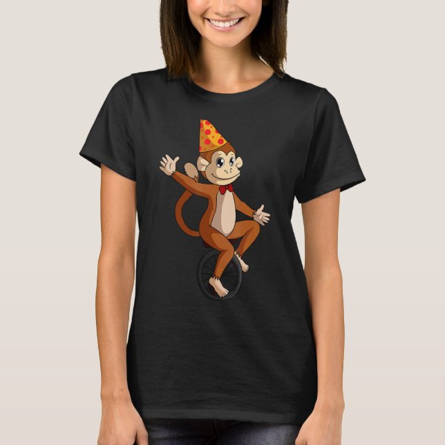 Camiseta Carnaval de Festas de aniversário de Macacos (Frente)