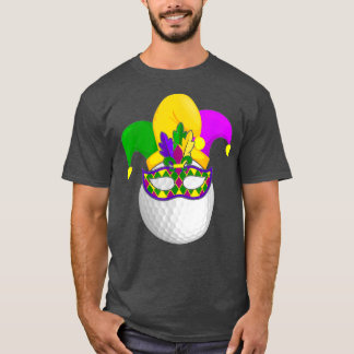 Camiseta Carnaval de Golf Mardi Gras Máscara Jester Hat Gol
