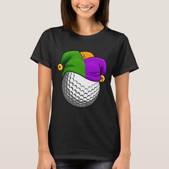 Camiseta Carnaval de Jester Golf Golfing Coach Mardi G (Frente)