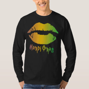 Camiseta Carnaval de Mardi Gras, Costume Purple Amp Dourado