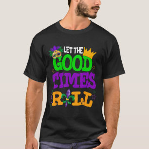 Camiseta Carnaval De Mardi Gras Deixe Os Bons Momentos Rola