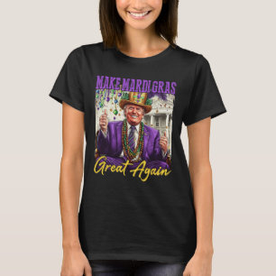 Camiseta Carnaval de Mardi Gras engraçado Donald Trump Mard