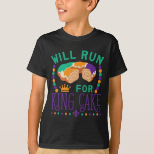 Camiseta Carnaval de Mardi Gras Engraçado Vai Correr Por Bo