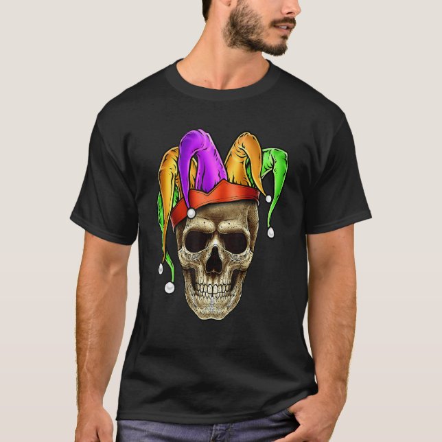 Camiseta Carnaval de NOLA Louisi - Mardi Gras Jester (Frente)