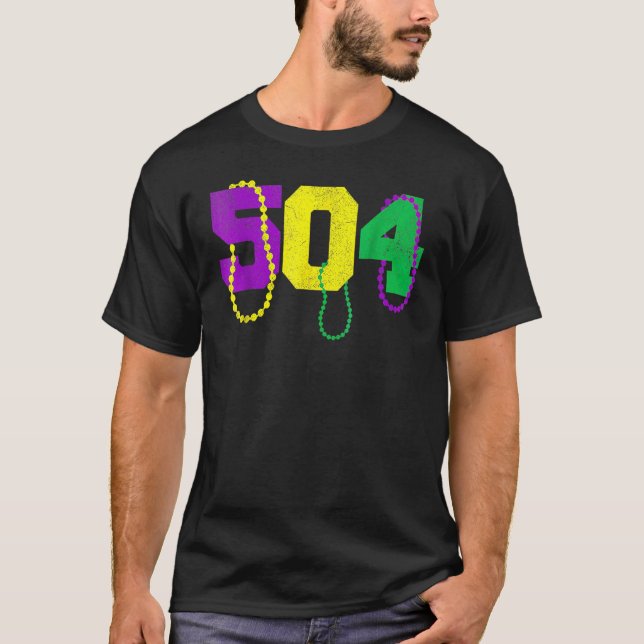 Camiseta Carnaval de Nova Orleães, Mardi Gras, Engraçado, M (Frente)