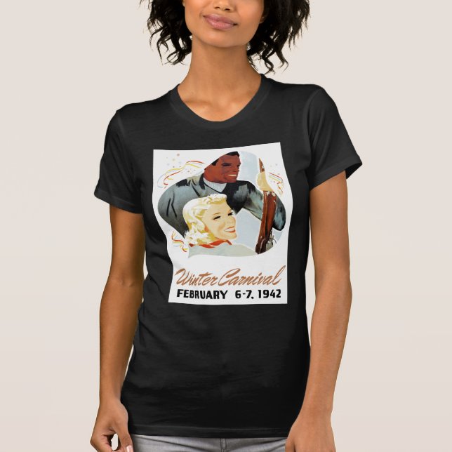 Camiseta Carnaval do inverno do vintage (Frente)