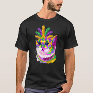 Camiseta Carnaval dos Gatos, Mãe de Gato do Mardi Gras, Ama