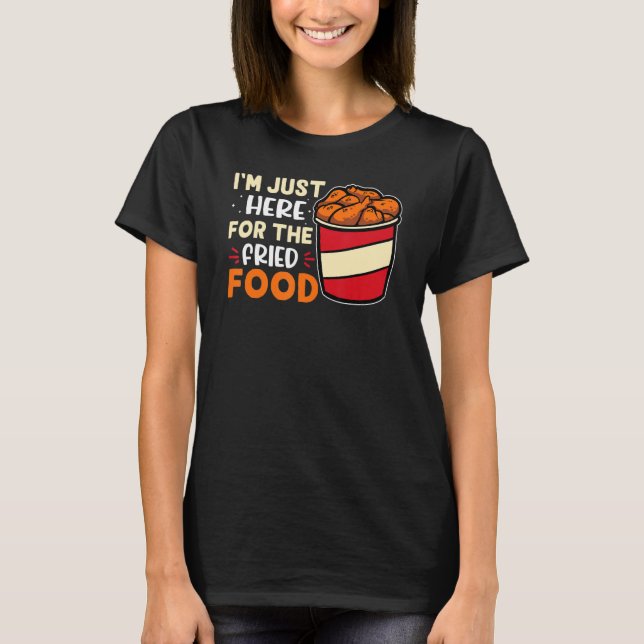 Camiseta Carnaval, estou aqui pela Comida. (Frente)