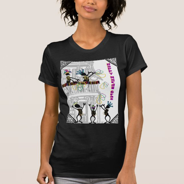 Camiseta Carnaval feliz--Cena do balcão (Frente)