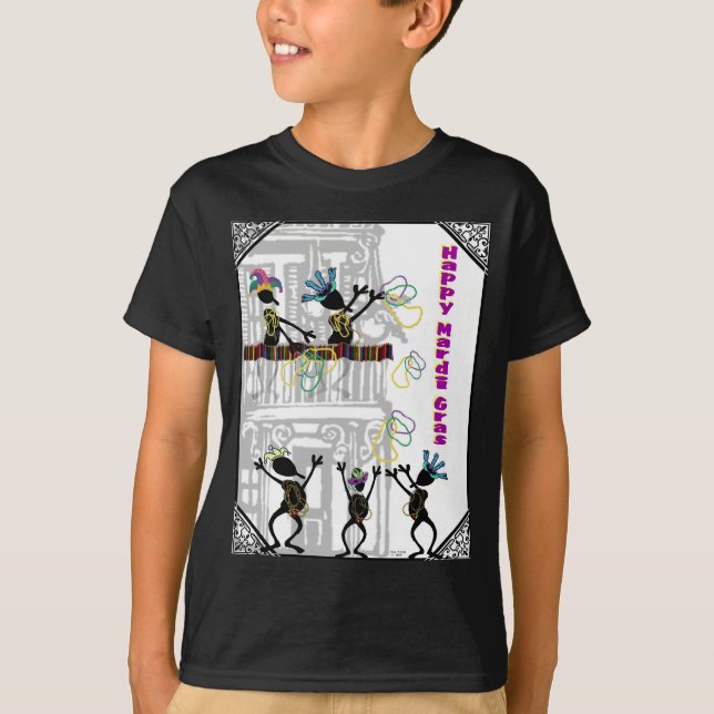 Camiseta Carnaval feliz--Cena do balcão (Frente)