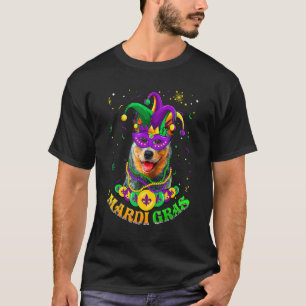 Camiseta Carnaval Fofo do Cão de Gado Australiano Pai Mãe 
