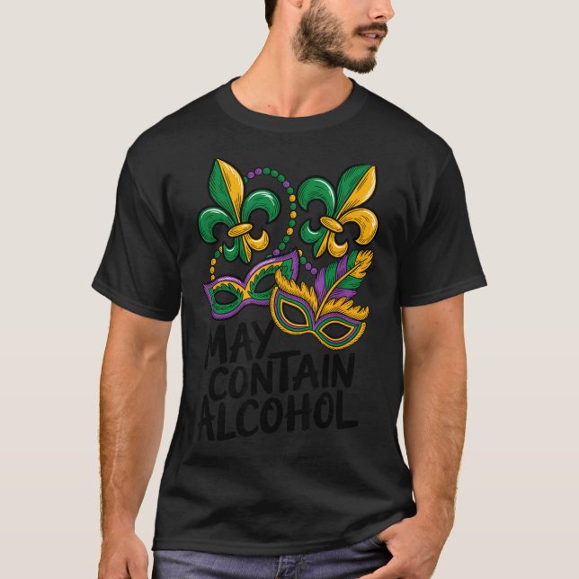Camiseta Carnaval Pode Conter Engraçado (Frente)